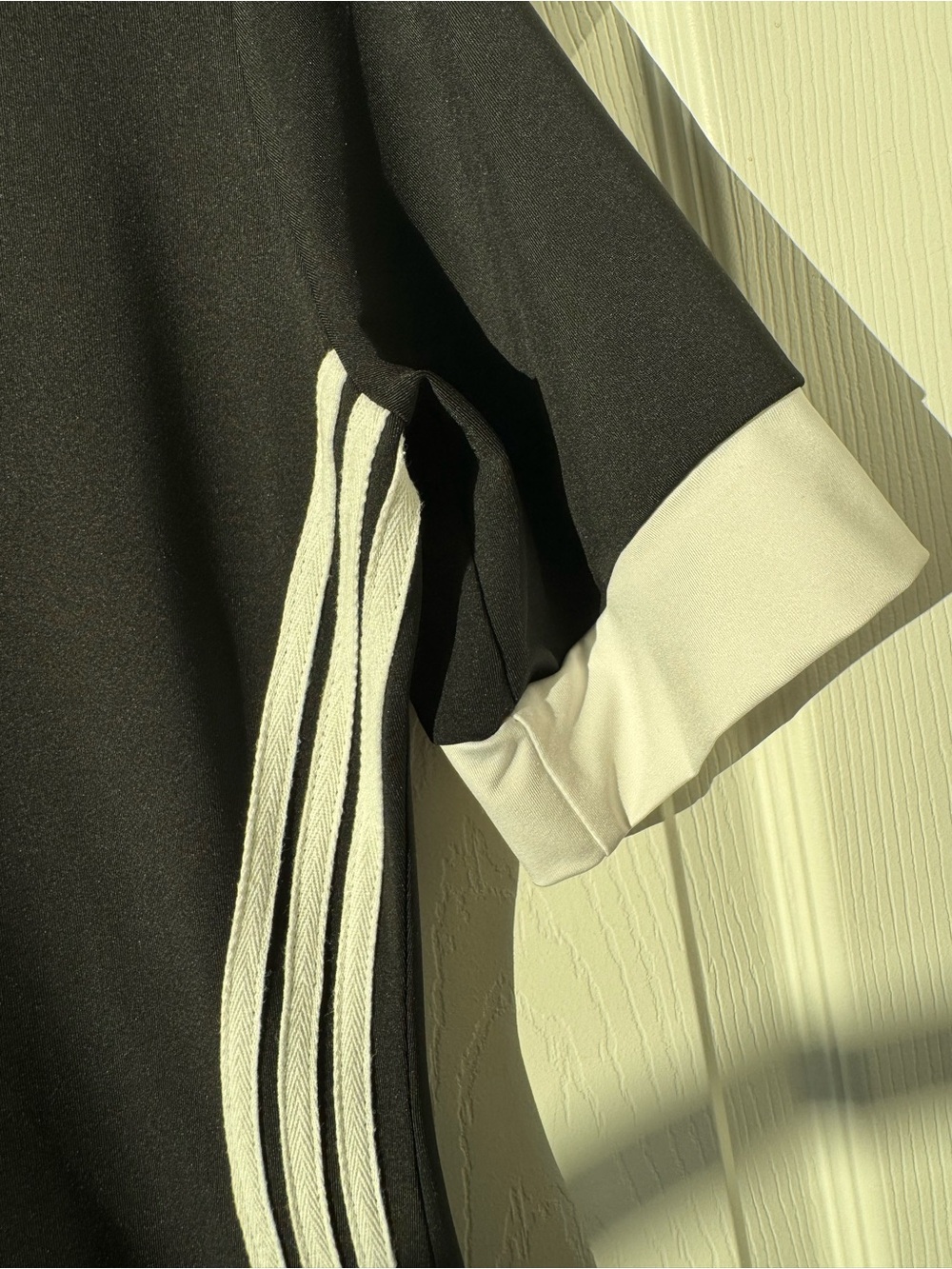Black & White V-Neck Sporty Maxi Dress size XL sexy slit - Picture 8 of 15